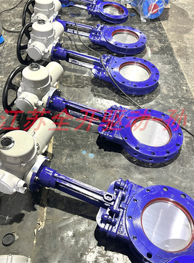 DN400聚氨酯刀型闸阀 PZ973X/H/F-10P电动明杆刀型闸阀 厂家批发