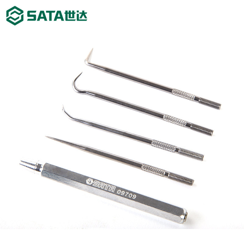 5件密封圈挑钩组套汽修油封取出器O型圈密封垫起子工具09709