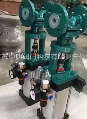 G641F46-10C气动衬氟隔膜阀 G6B41F46-10C气动衬氟隔膜调节阀 WCB