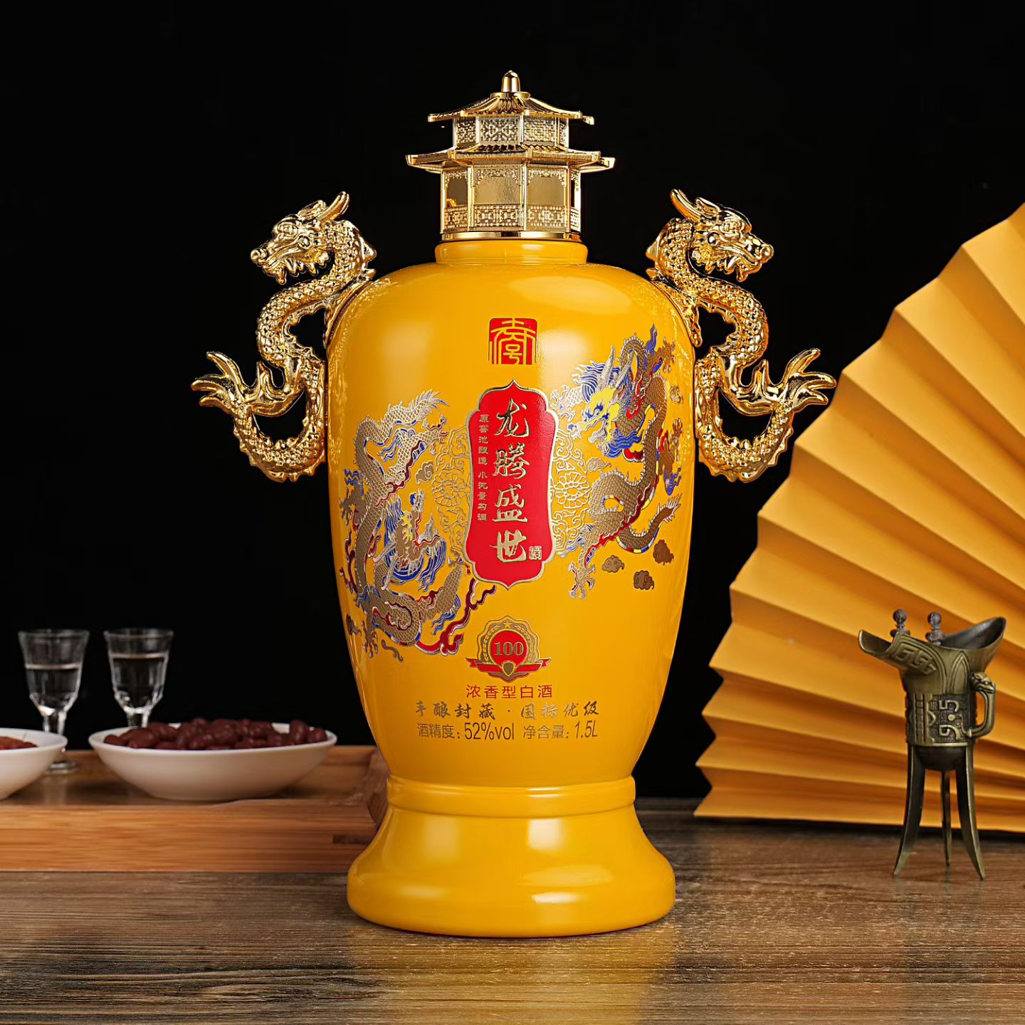 【双12活动】【立减100】龙腾盛世3斤坛52度1500ml*1瓶坛子酒FY