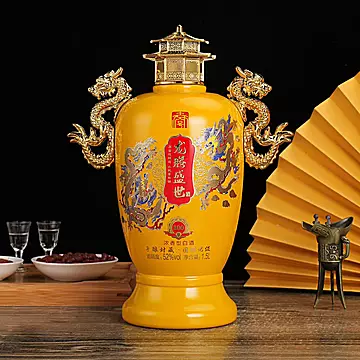 龙腾盛世3斤坛52度坛子酒1500ml
