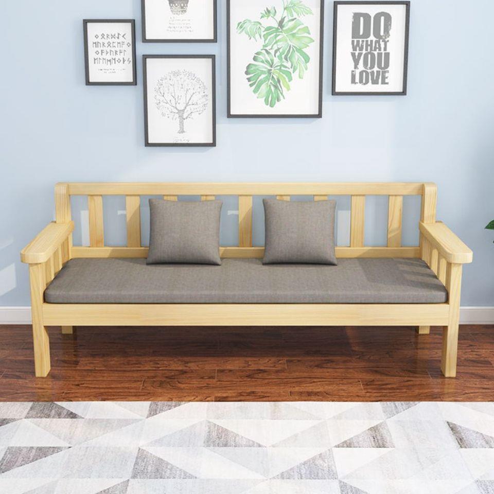 实木沙发组GTT合客三厅双息人人长椅出卧租房室沙发椅商场休长条