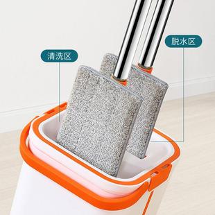 洗多功能拖把板木地手60911免板平地拖布一拖净