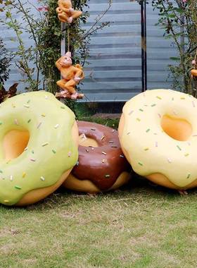 卡通甜甜圈蛋糕布玻丁TB-63172璃钢雕塑酒店商摆场美陈拍照摄影道