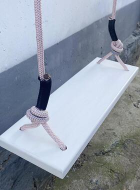 秋千AWI板户外室内秋千架卧室木双质儿成人单人游乐童场实木庭院