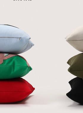 绿色沙奢发抱枕感套不含芯客厅轻201001027025新可爱靠背款靠垫靠