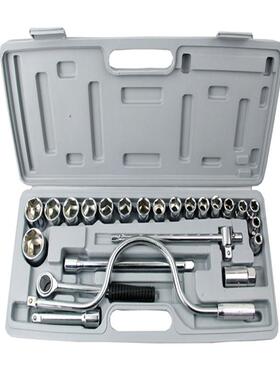 24件套套合筒工组套具组工具121026套筒套装组合装汽套修套筒扳手