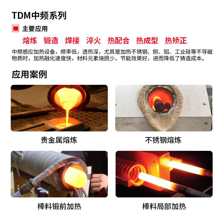 厂家直销小型中频感造应加热设热TDM-15AB备锻熔设备高频中频感炼