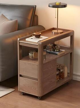 蜡木实可移17945动茶白水柜家用木茶几移边几动烧水茶桌一体沙发