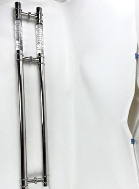 浮水晶竹16679节接管四脚气拉手玻璃门酒店K大TV办公门不锈钢拉环