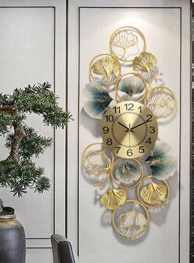 现代风创客厅钟表钟32519家用气餐厅装饰大挂表墙上艺术挂钟静意