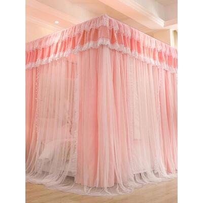 fc欧双蚊帐床帘一体式家层用式带支架IAC1遮.8m帐莎1.5米2公主风