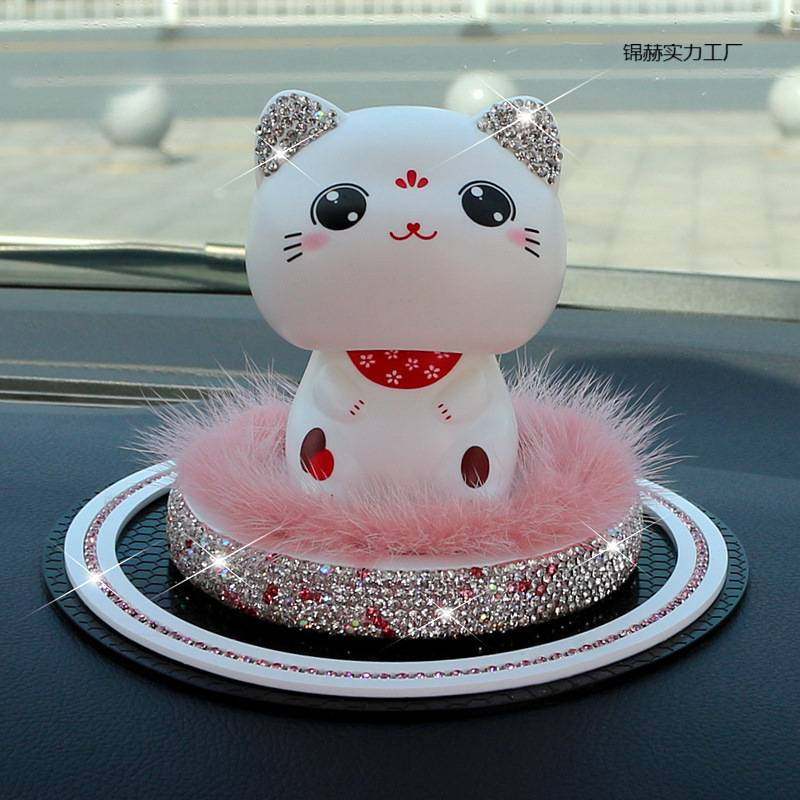 汽车摆件太阳能摇头招财猫摆饰车内网红可爱创意高档车上装饰用品,家装灯饰光源,其它灯具灯饰,淘宝优惠券,粉丝福利购,淘宝优惠卷