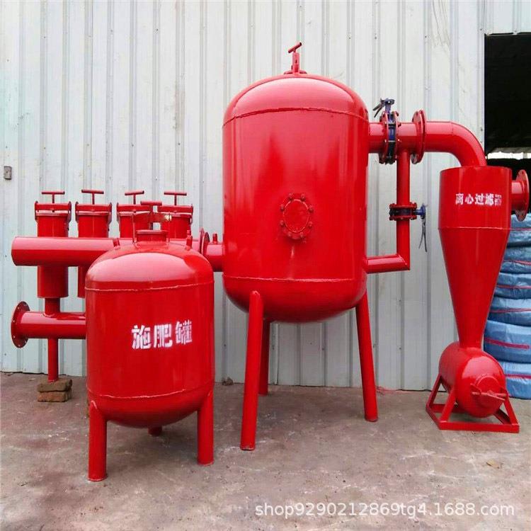 钢制砂石过滤器滴喷灌首部过滤自动冲洗设备农用钢制砂石过滤器
