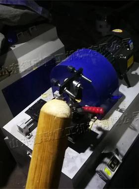 小型圆棒打19835机自动圆木棒端头削机磨双进出木质砂尖光圆棒机