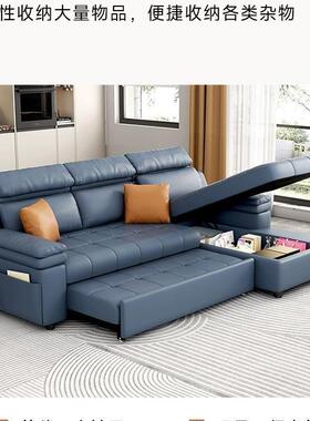 2025新款猫抓皮妃沙发床可折叠贵两能用多功小户QGS客厅沙发床绢
