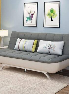 租CLV客沙发床可折叠厅两用现代多小户型功能出房布艺可睡觉小沙