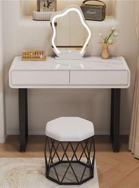 225新款纳现代梳妆台小户型实化妆桌简约66950奶油木风收0一体化