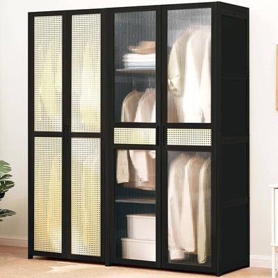 家用简易架衣柜经济性防出租用挂衣区组65352装尘货式卧房室衣橱