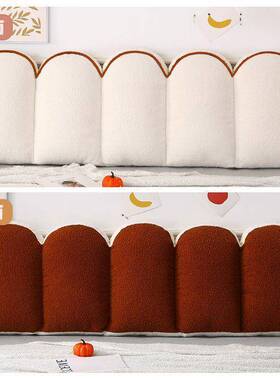 奶油双风面花垫瓣28941靠床头软包背网红床头靠新款榻榻米大靠枕