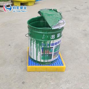 PP托盘防漏托盘平油实验室防泄漏台64276盛托盘油桶接盘危废漏托盘