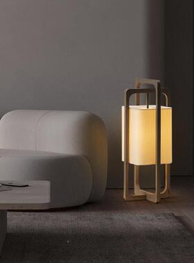 新中式实木落地灯客厅卧书房设50494古典室具计师酒店别墅灯装饰