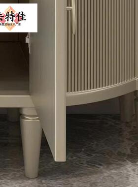 欧简约墙餐餐边法式新古IVR典实木边柜一体靠玄关柜式轻奢储物收