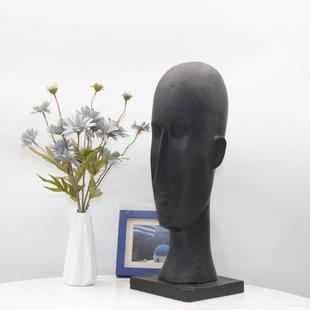 现代饰简约板酒店别墅大堂端景台人无品牌/面塑摆件雕样房创意家