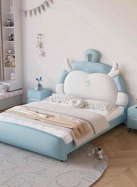 敖丙儿童床男孩24458青少代年童卧室单人床现简约网床红儿童房男