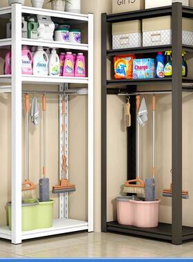 阳台置11882物家政扫把拖把储物架清洁洁工架具收纳柜保柜杂物铁