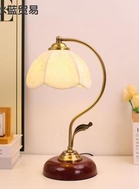 XGC中古奶油风法inage台灯式轻奢客厅t书房v美式复古卧室床头氛围