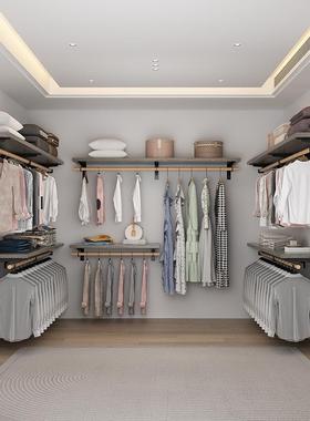 衣帽间卧室步入衣28804橱开实木放衣柜储间收纳架式砌墙衣柜衣服