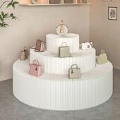 99可折多陈圆形中层岛台展示台轻奢落地式 列架网红高档落叠地置物