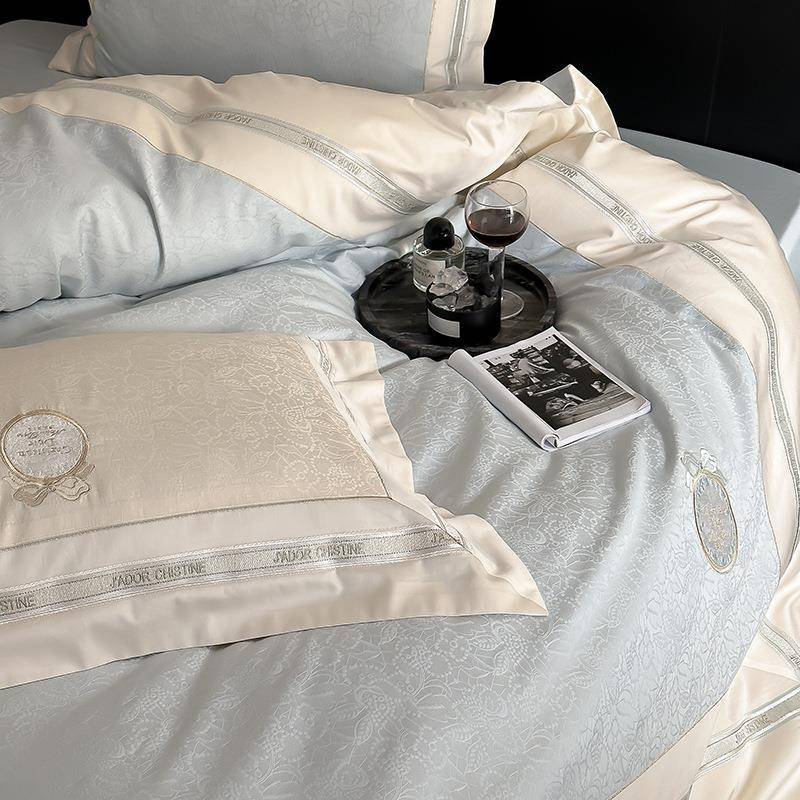 12棉0支轻奢纯棉长绒棉现风格春秋季100支四床上四套被套全代样板