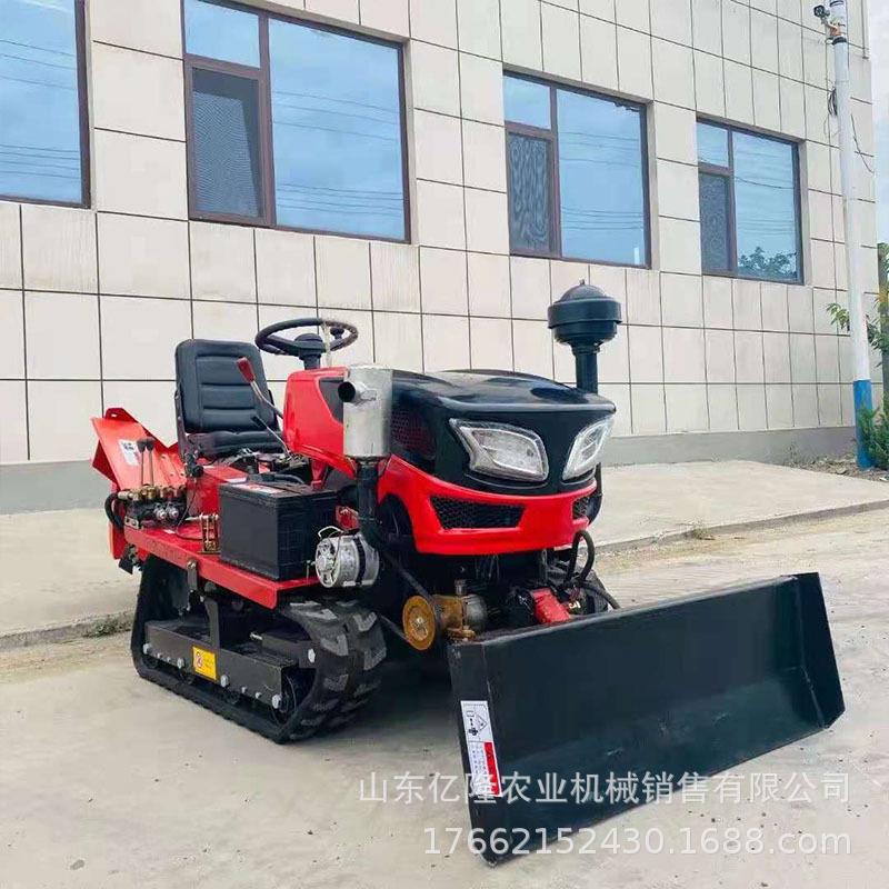 履带式犁田耕地机开沟农用小型旋耕机多用途履带式拖拉机