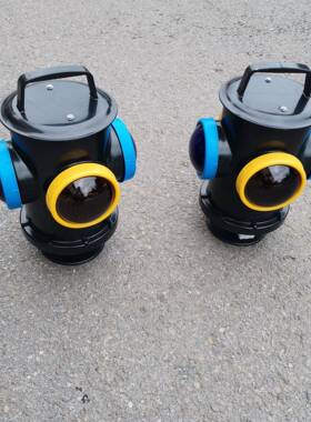 充电式信号灯铁路轨道转辙器警示灯指钢岔轨道154403脱轨信号示灯