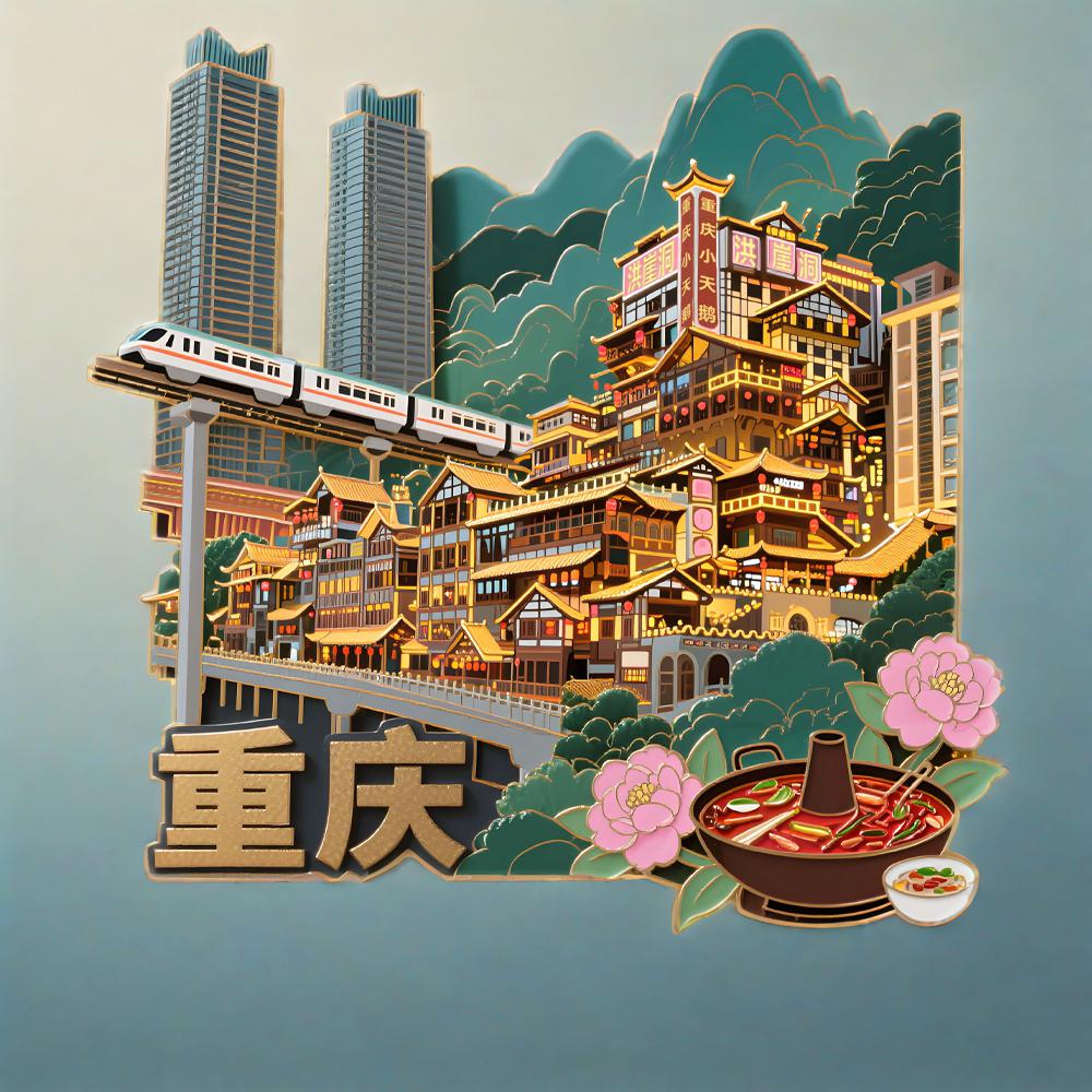 重庆洪崖洞磁吸冰箱贴