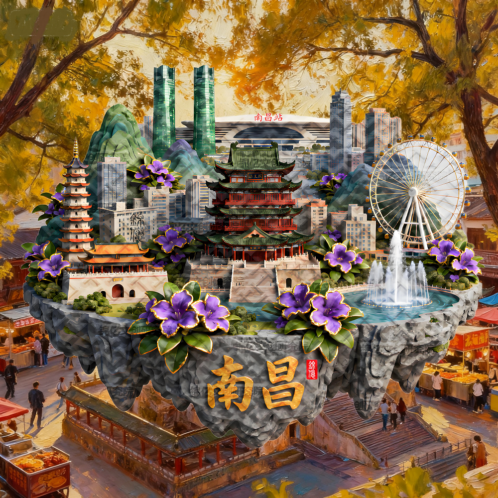 南昌冰箱磁贴江西旅游城市