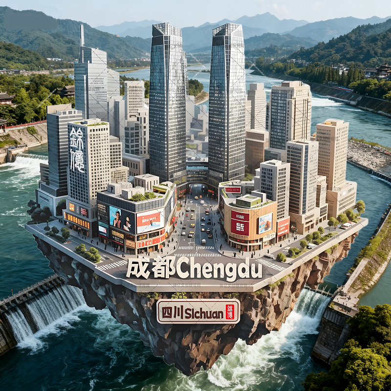 成都冰箱磁贴四川旅游纪念网红打卡周边创意国风文创送朋友伴手礼