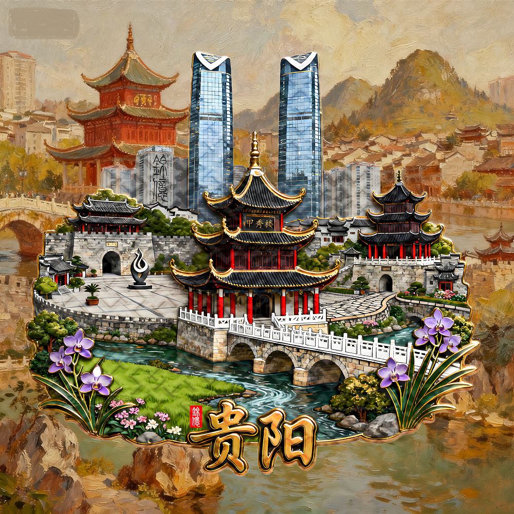 贵阳冰箱磁贴贵州城市网红旅游