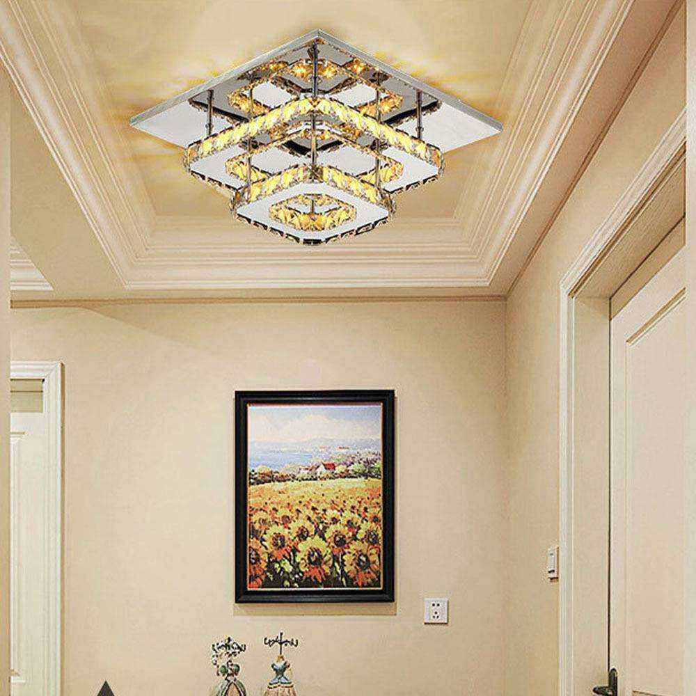 吸顶灯室内照明灯具轻奢水晶吸顶灯客厅灯饰酒店走廊玄关楼梯灯