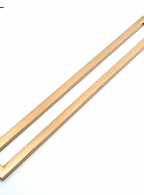 玻璃门不锈钢玫瑰金拉手 1.2米方管把手 封油无指纹把手 厂家直销