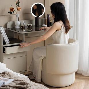 卧室轻奢高级化妆凳主卧梳妆凳椅子简约靠背梳妆台凳子家用化妆椅