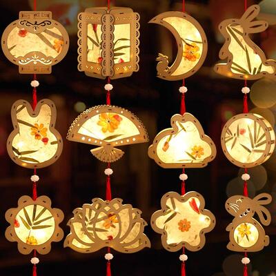 幼儿园书法古风灯笼diy