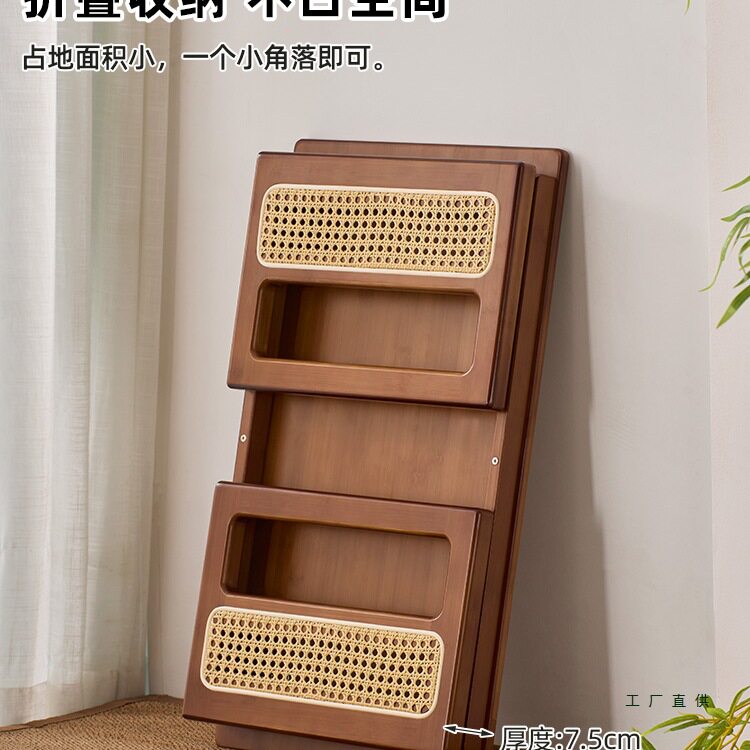 藤编折叠飘窗小茶几榻榻米
