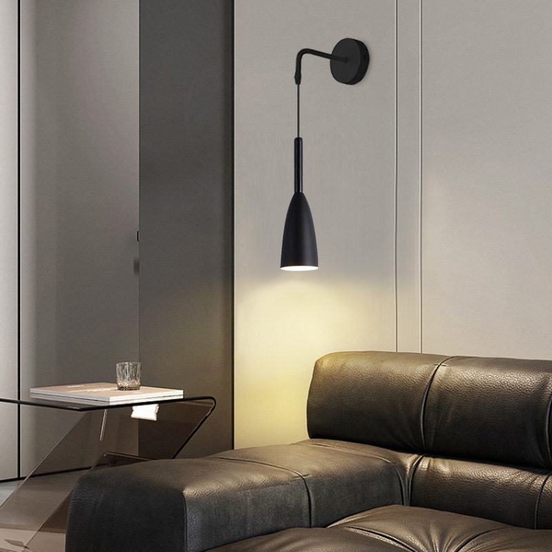 床头壁灯北欧极简现代简约客厅主卧室床头书房过道壁走廊阳台壁灯