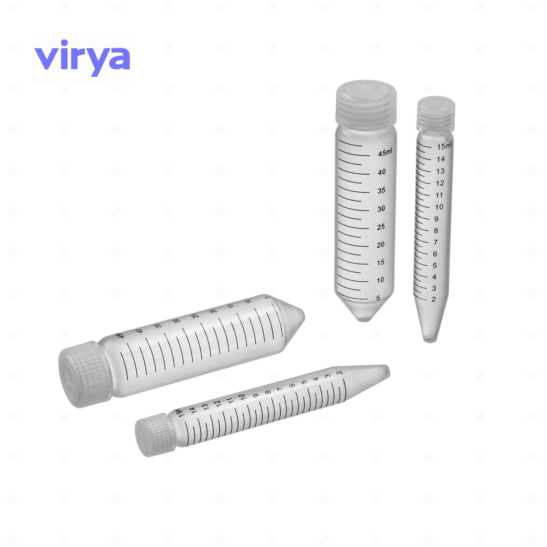 Virya无金属离心管50ml旋盖锥底灭菌 无热源无菌PP材质3125006