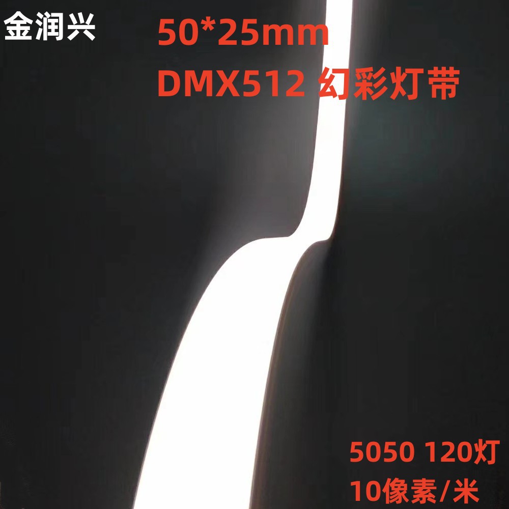 5025户外室内幻彩DMX512灯带柔性跑马硅胶灯带全彩霓虹灯管软灯条