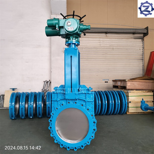 智工 电动双向密封刀闸阀 ZGLP973X-16C DN500 浆液阀