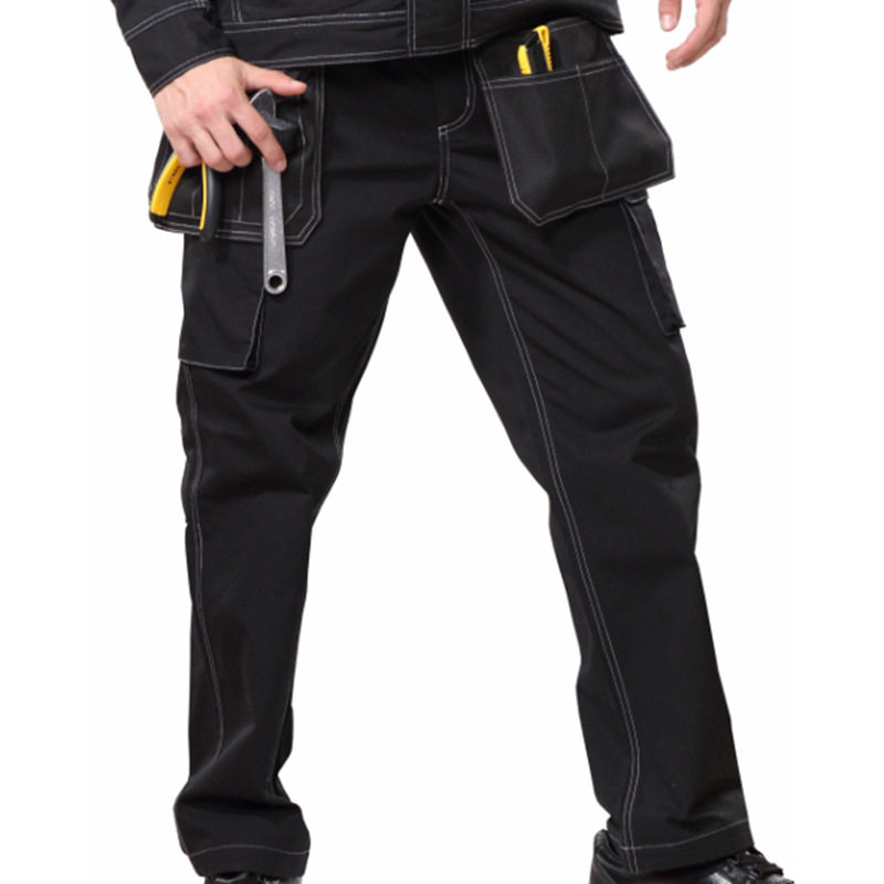 安大叔JJ-C327防护工作裤 涤棉斜纹耐磨珠帆布 户外工作建筑码头